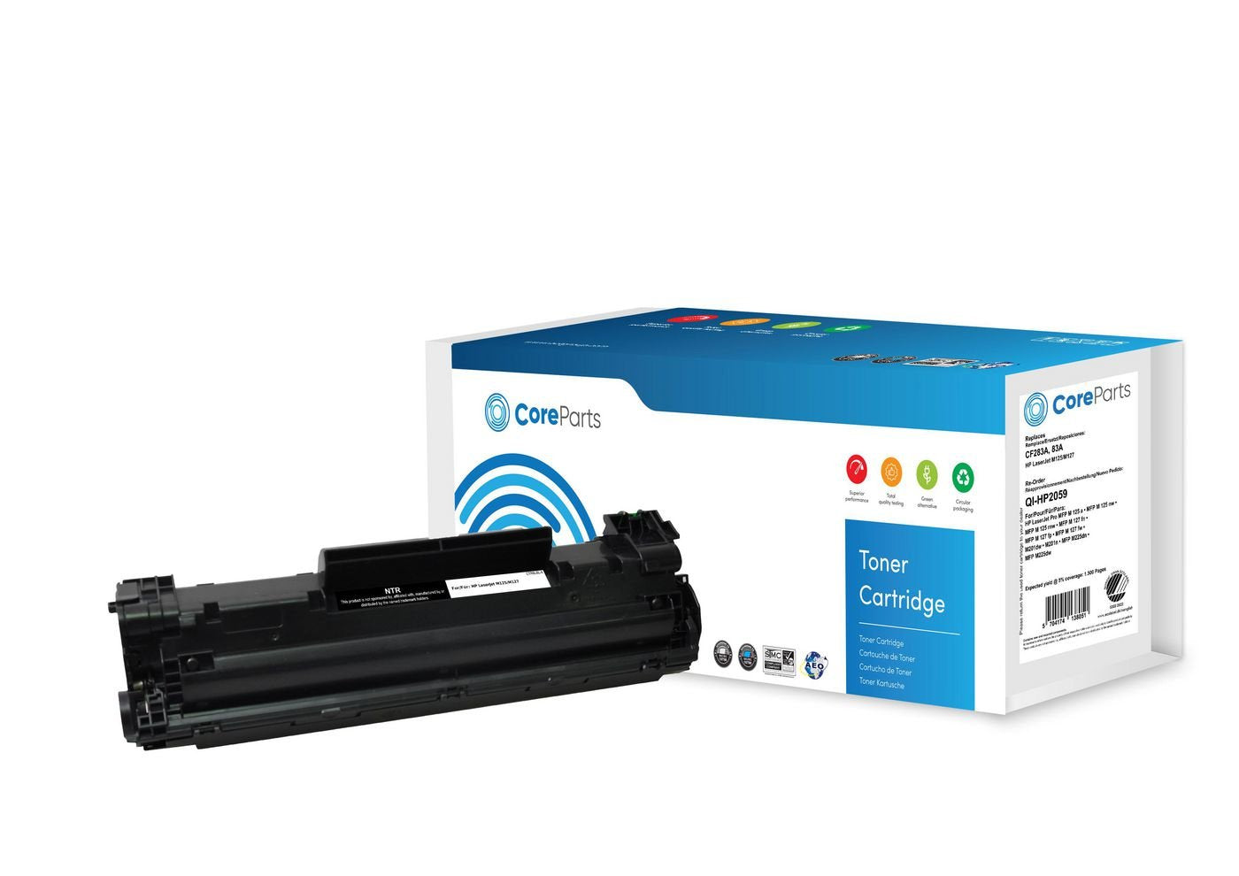 EAN 5704174138051 - CoreParts QI-HP2059 cartucho de tóner 1 pieza(s) Compatible Negro imagen 1
