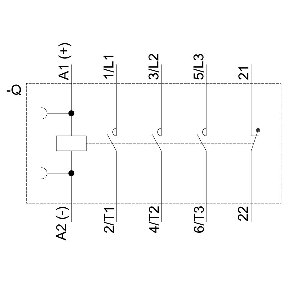 Siemens 3rt20151bb42 Schtz Ac-3 3kw 400v 1 24vdc 3p S00