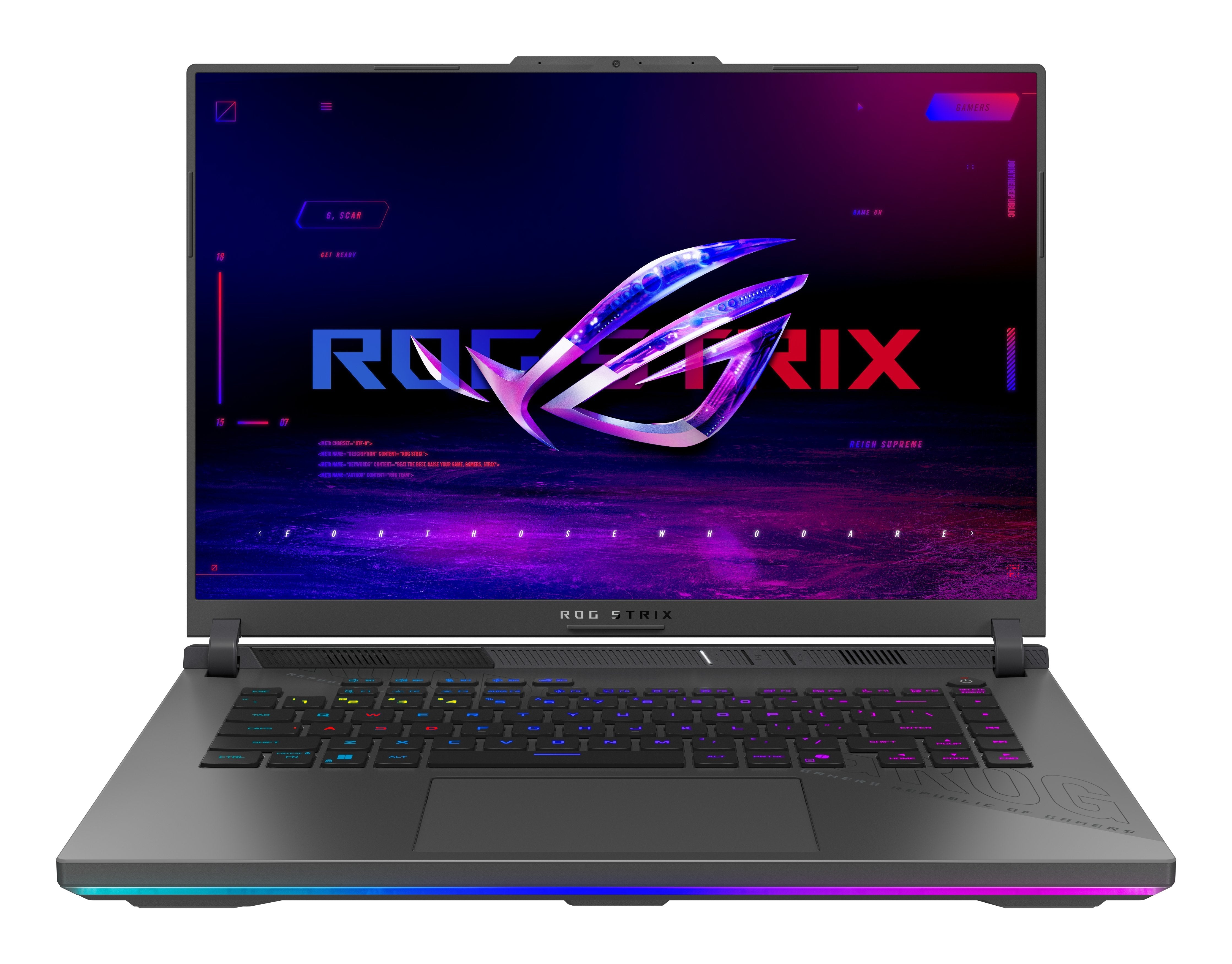 Rog Strix 16 Wqxga (2560x1600) - Amd Ryzen 9 R9-8940hx - 32 Go - 1t Ssd - Rtx5060 - 90whrs - Webcam 1080p Fhd  - 1 X Hdmi 2.1 - 2 X Usb 3.2-A - 1 X Rj45 - 1 X Usb 4-C Dp - Windows 11 - Garantía 2 Años