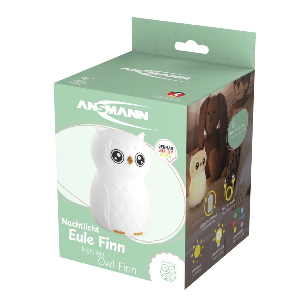 Ansmann Mobiles Nachtlicht Eule Finn