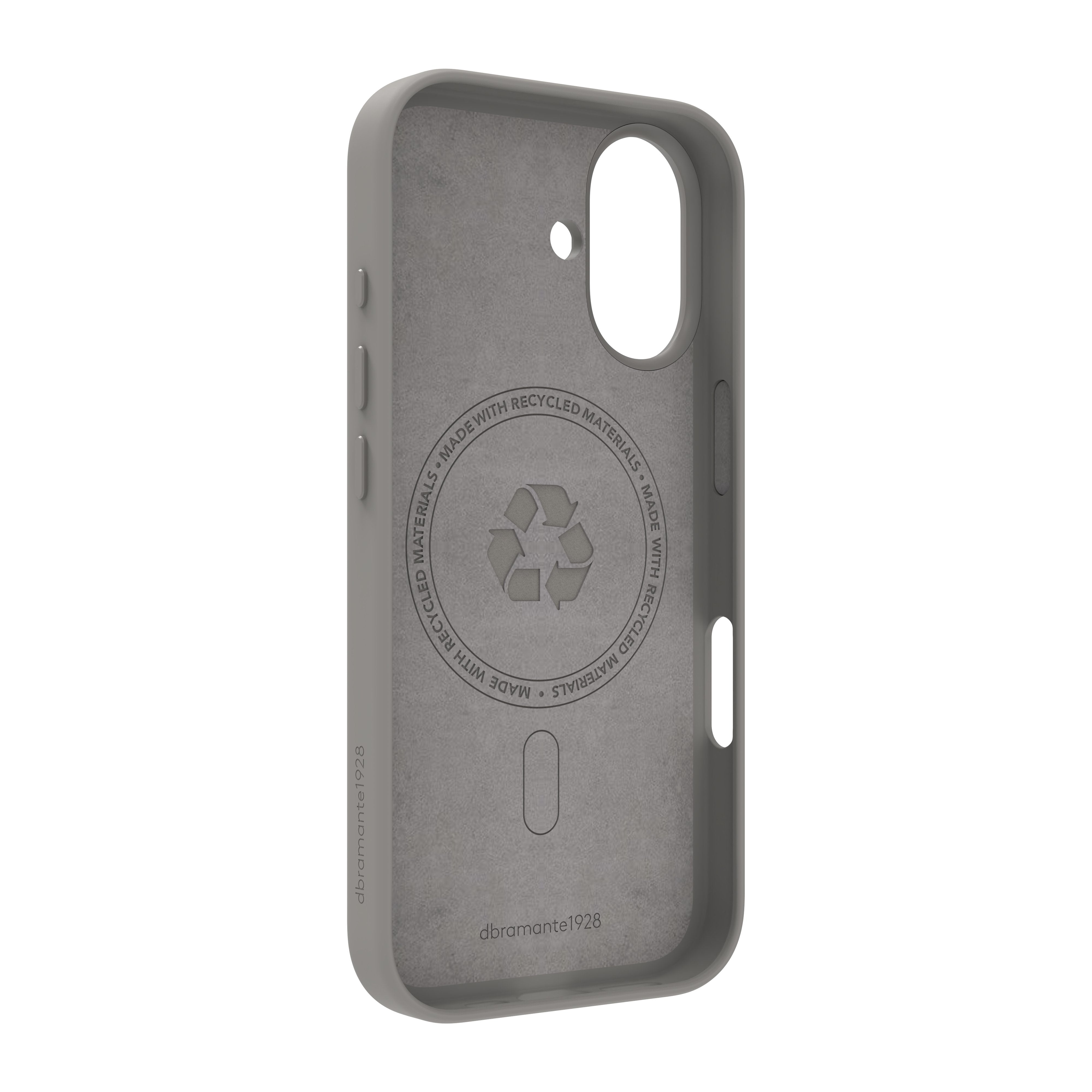 Dbramante1928 Roskilde Kick Icon Carcasa Trasera Para Teléfono Móvil Compatibilidad Con Magsafe Piedra De Río Para Apple Iphone 17