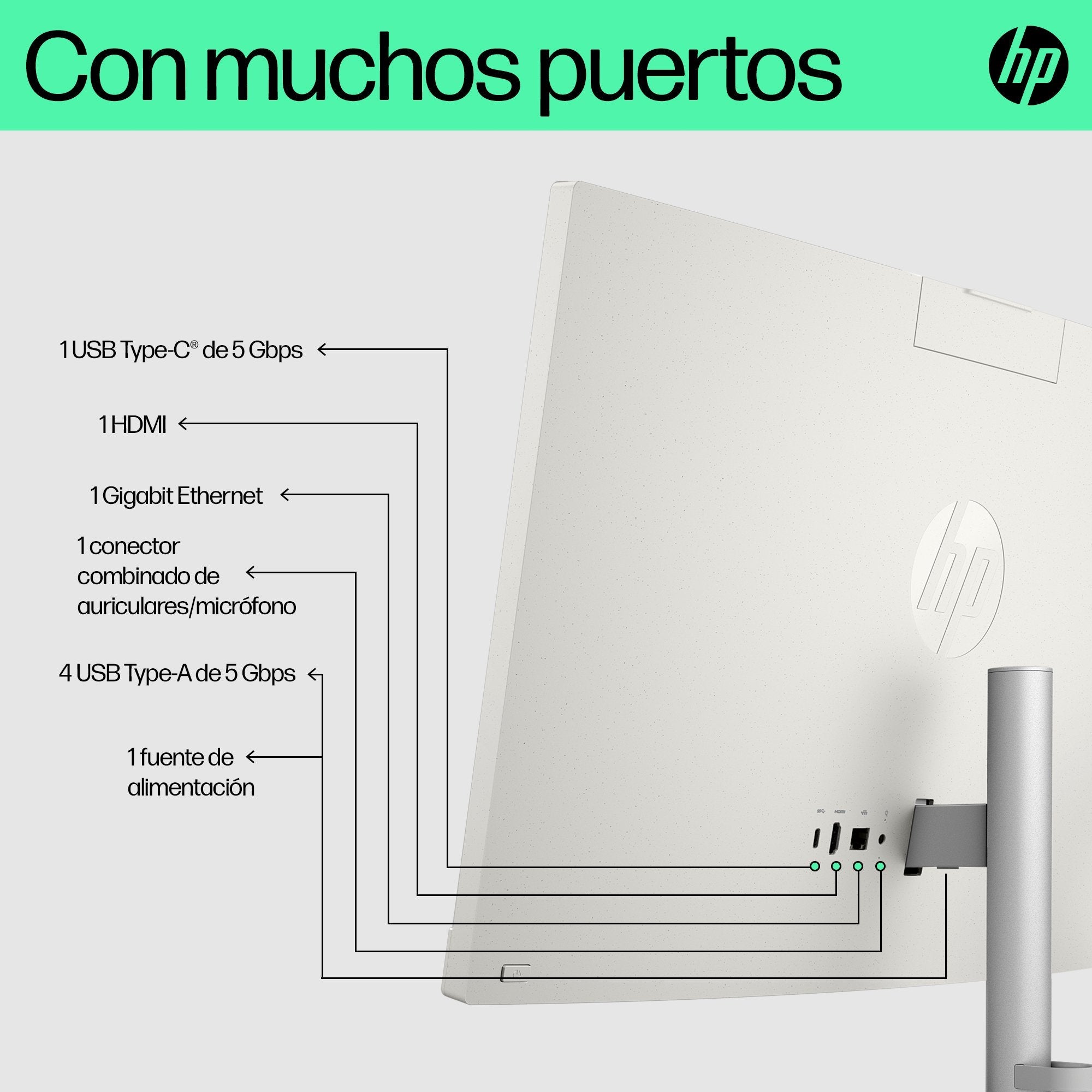 All In One  Hp Aio 24-Cr0091ns I7-1355u 16gb 512gb 23.8"Fhd Táctil W11h