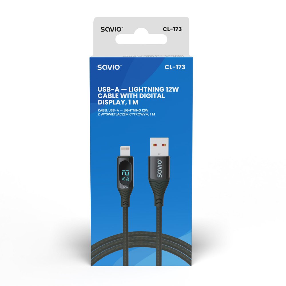 Cable Usb-C Savio Cl-173 Negro