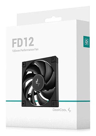 Ventilador Caja Pc  Adicional 12x12 Deepcool Fd120 Negro R-Fd12-Bknpn1-G