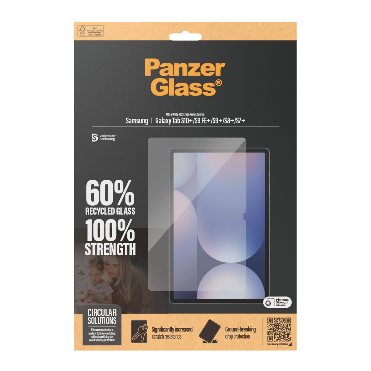 Panzerglass Screen Protector Samsung Galaxy Tab S7+S8+S9+S9 Fe+S10+ Uwf