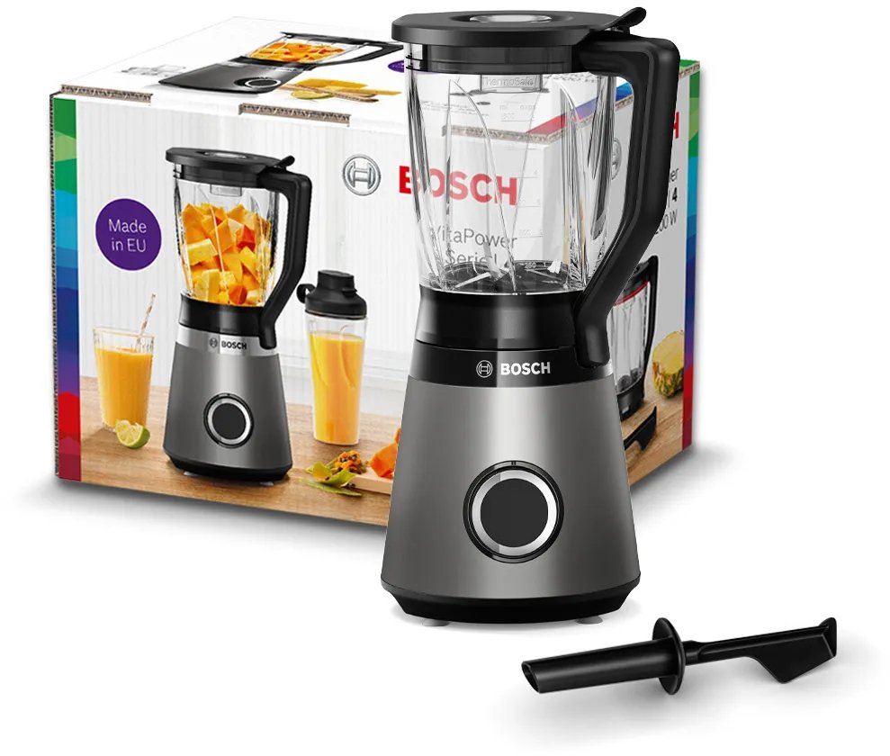 EAN 4242005375318 - Bosch MMB6172SN licuadora 1,5 L Batidora de vaso 1200 W Negro, Acero inoxidable imagen 5