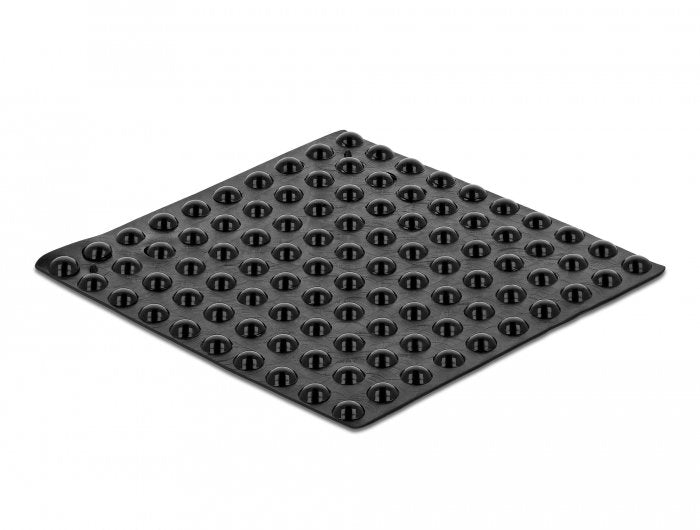 Delock Pies De Goma Redondos Autoadhesivos 5 X 2 Mm 100 Piezas Negro