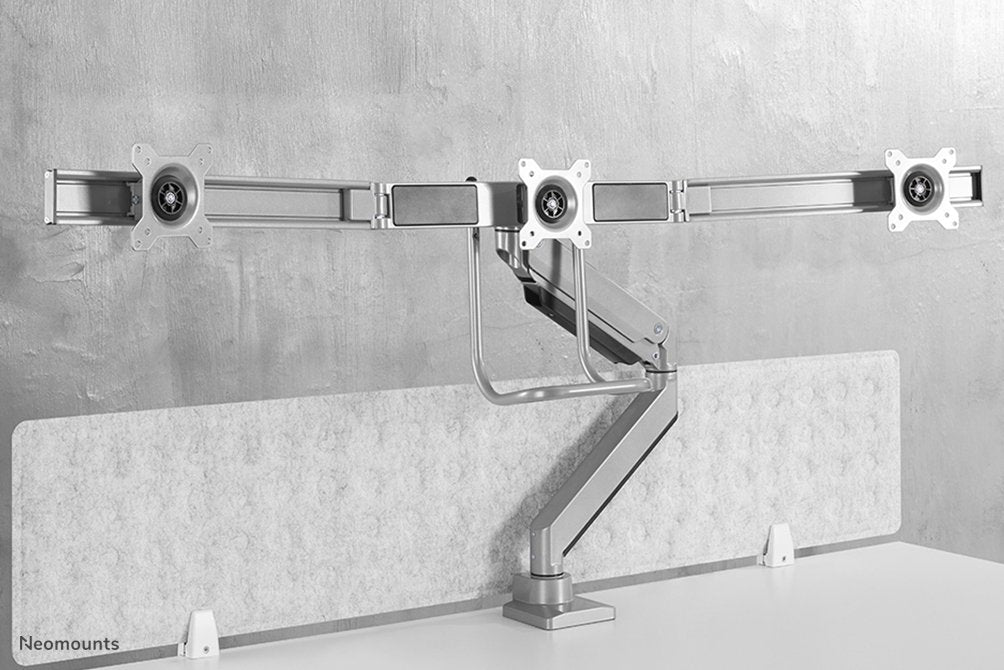 Soporte 3 Monitores Tis Neomounts 10-27" Silver  Max.15kg Nm-D775d