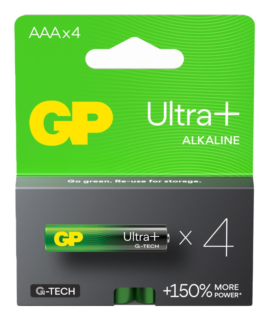 Pila Gp Ultra Plus Alkaline Batterie Aaa Micro 1,5v 4er Blister