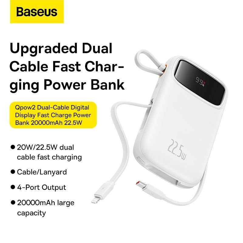 Qpow2 Powerbank 10000mah 22.5w W