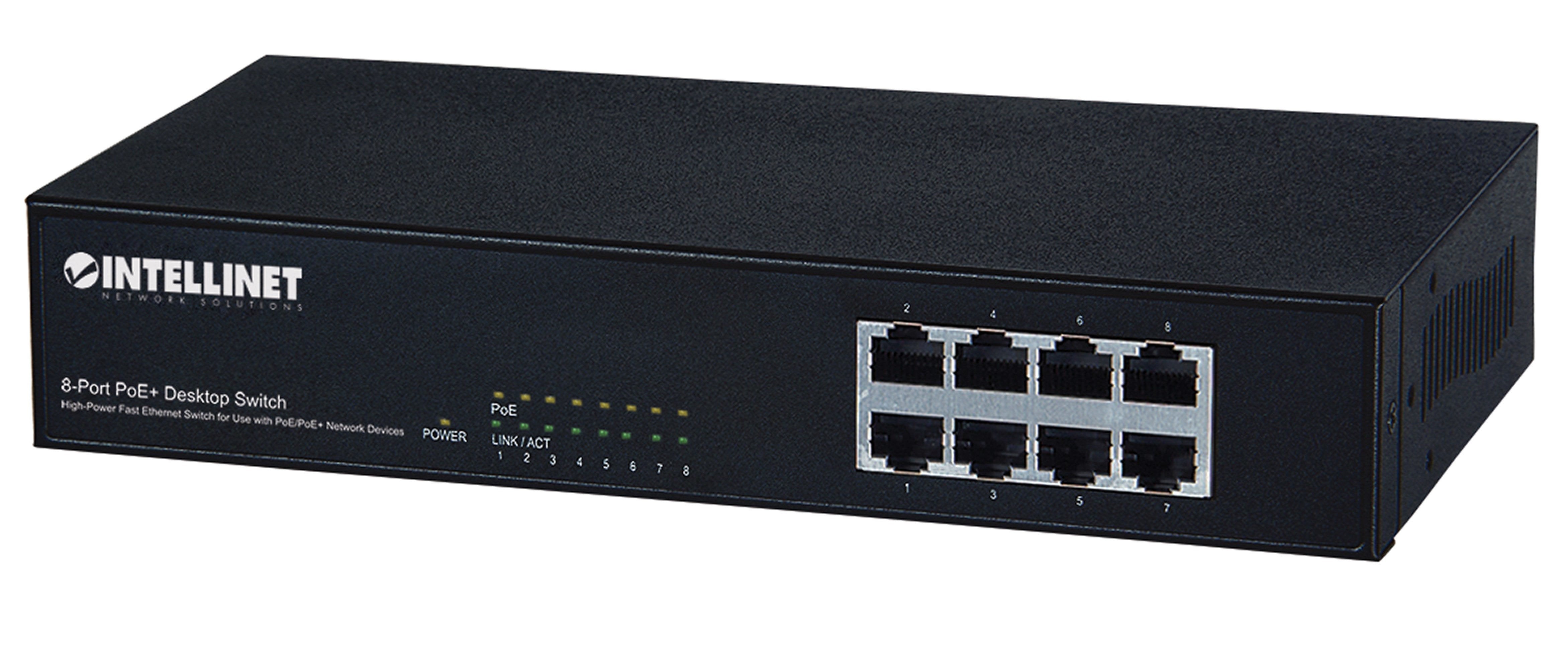 Intellinet 560764 Interruptor 10/100 8 Puertos 8poe Ataf