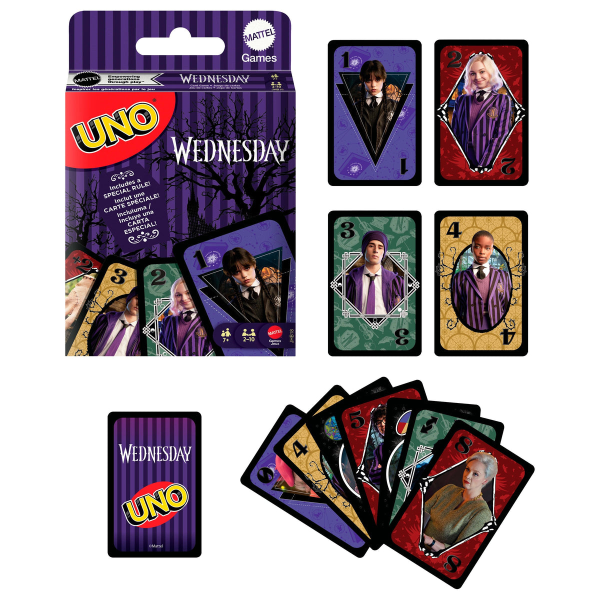Juego Cartas Uno Miercoles Wednesday