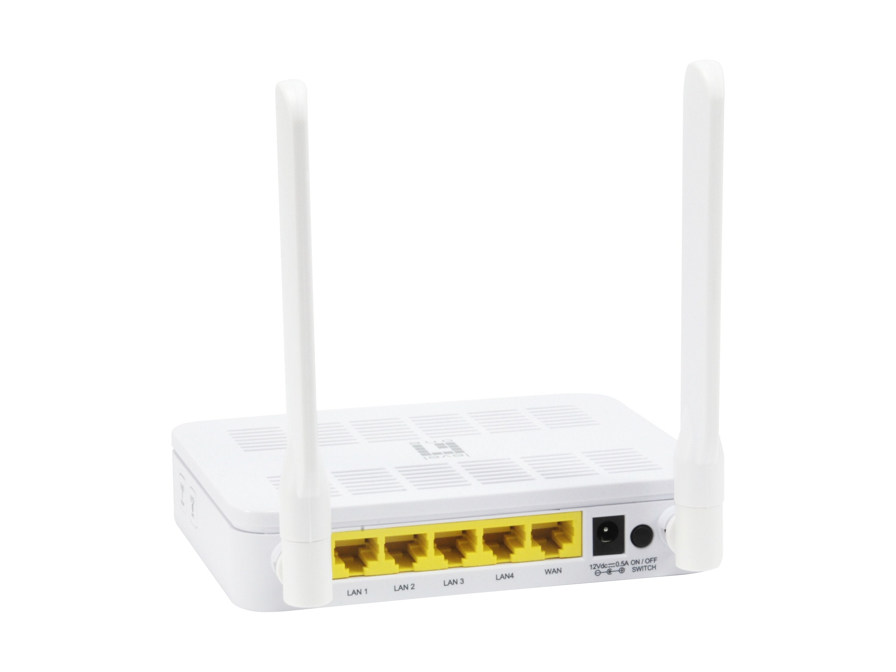 Level One Router Wifi Dualband Ac1200  300mb En 2,4ghz Y 867mb En 5ghz 4p Giga  2 Antenas Fijas Wps