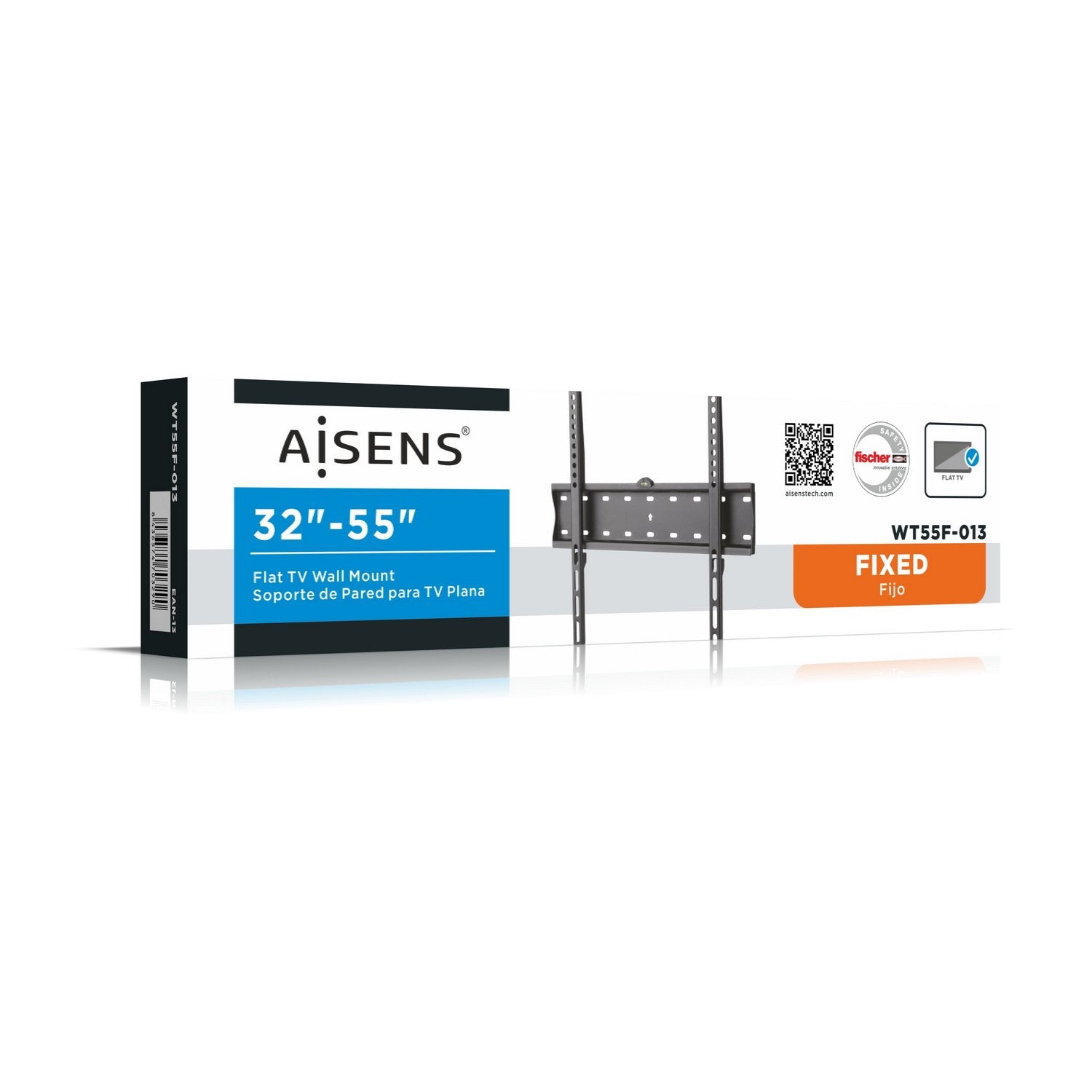 Aisens Soporte Tv Monitor Eco Ultra Delgado 40kg De 32-55 Negro Wt55f-013