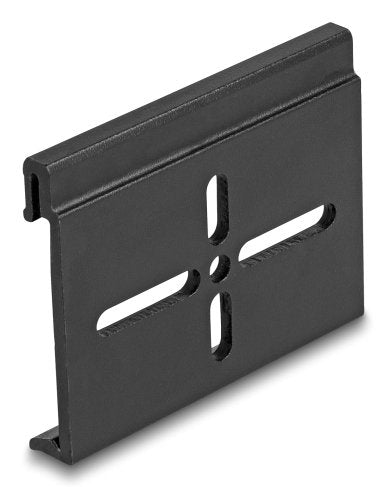 Delock Aluminio Montageclip Para Hutschiene 60,0 X 47,8 Mm Negro