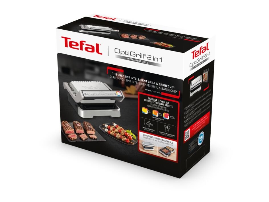 Tefal Optigrill 2in1 Gc772d10 Parrilla Eléctrica De Contacto