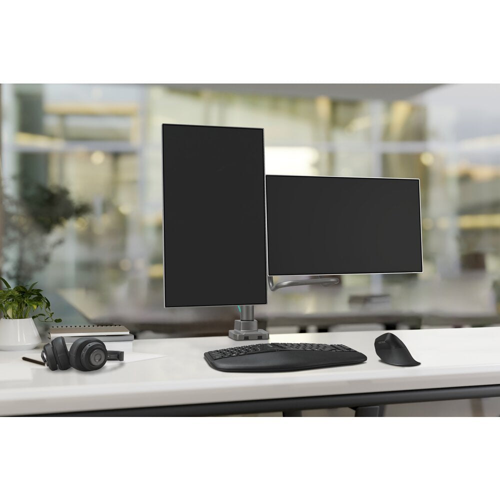 Soporte Kensington Monitorarm 32",2tft,2gel.Max.9kg,Gris Smartfit