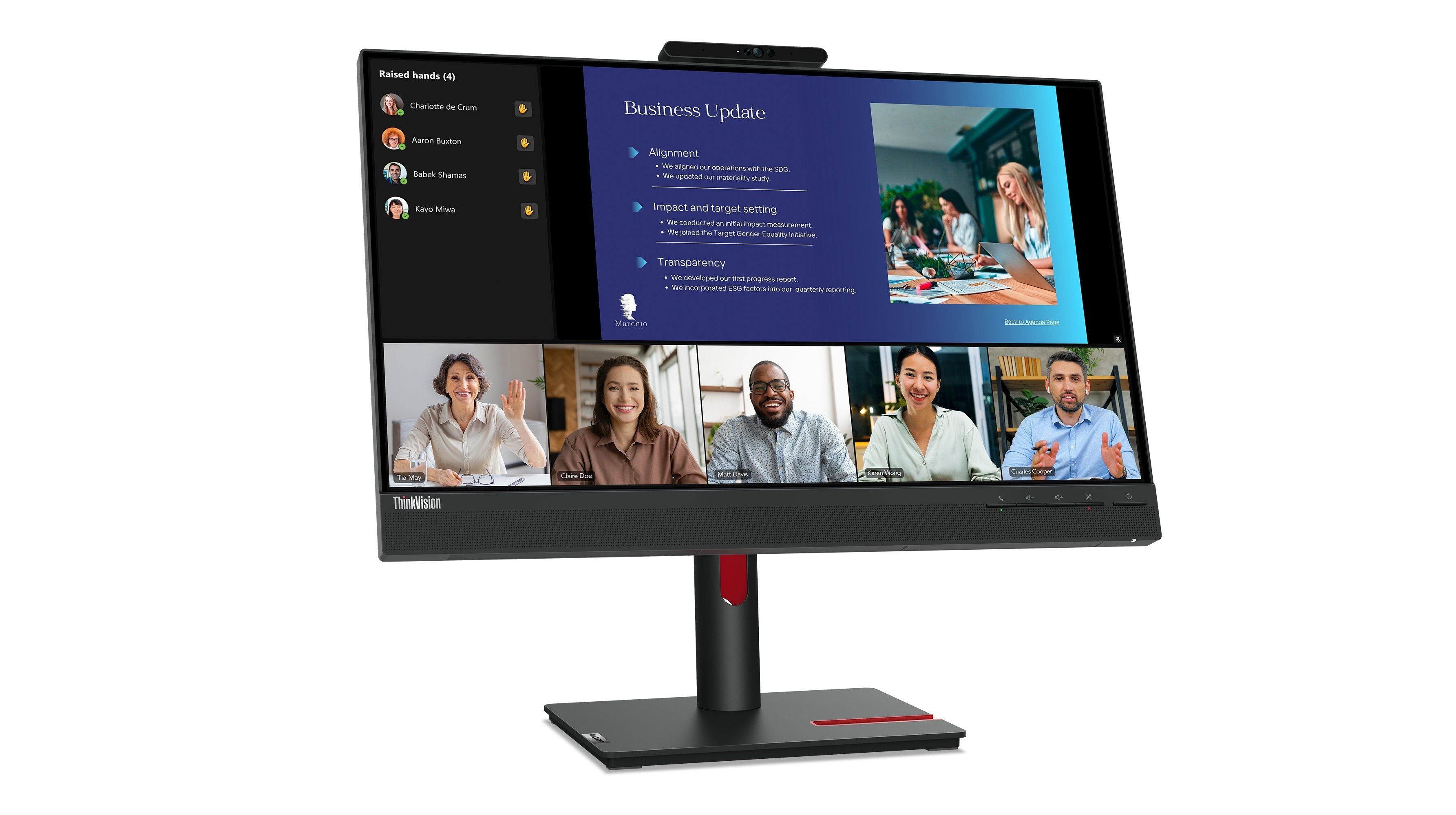EAN 0196801782235 - Lenovo ThinkVision T24v-30 LED display 60,5 cm (23.8") 1920 x 1080 Pixeles Full HD Negro imagen 10