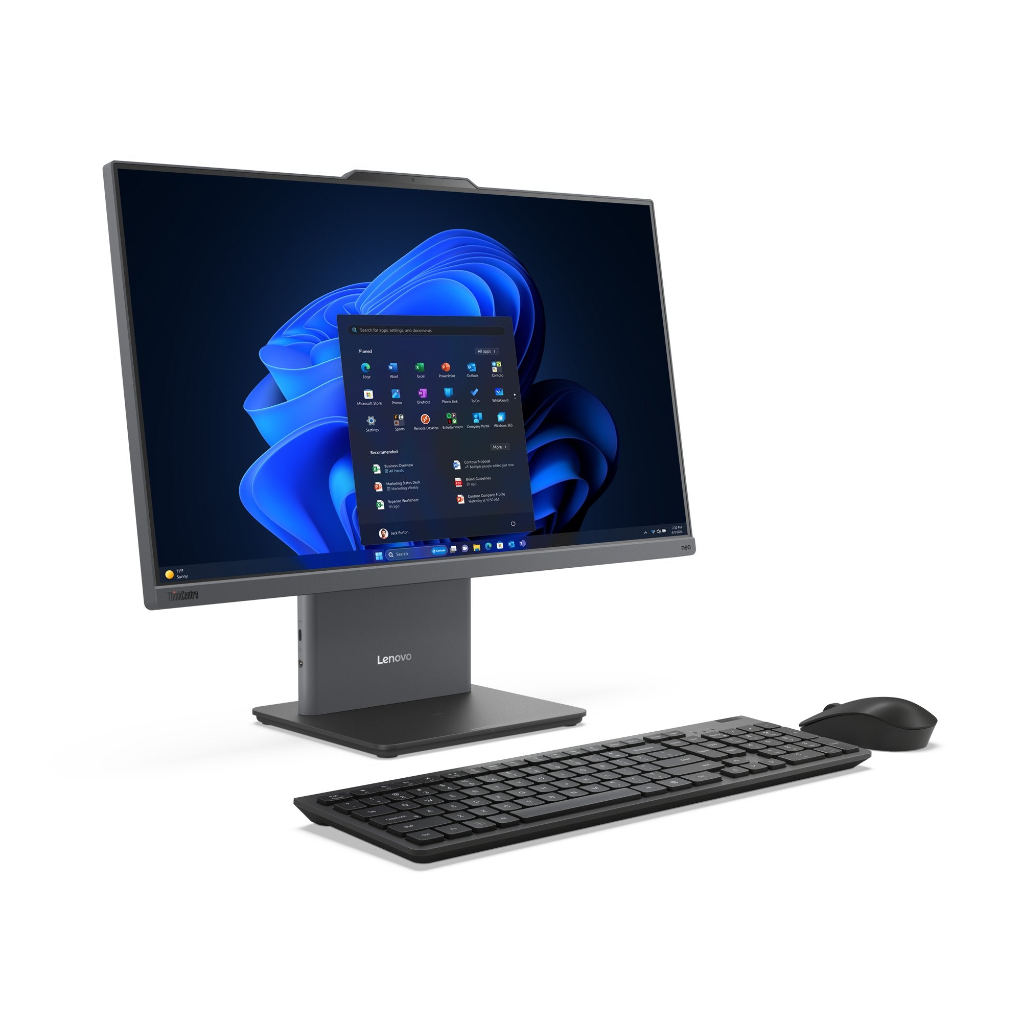 Komputer All-In-One Thinkcentre Neo 50a G5 12sd000wpb W11pro I7-13620h/16gb/1tb/Int/23.8 Fhd/Touch/Luna Grey/3yrs Os