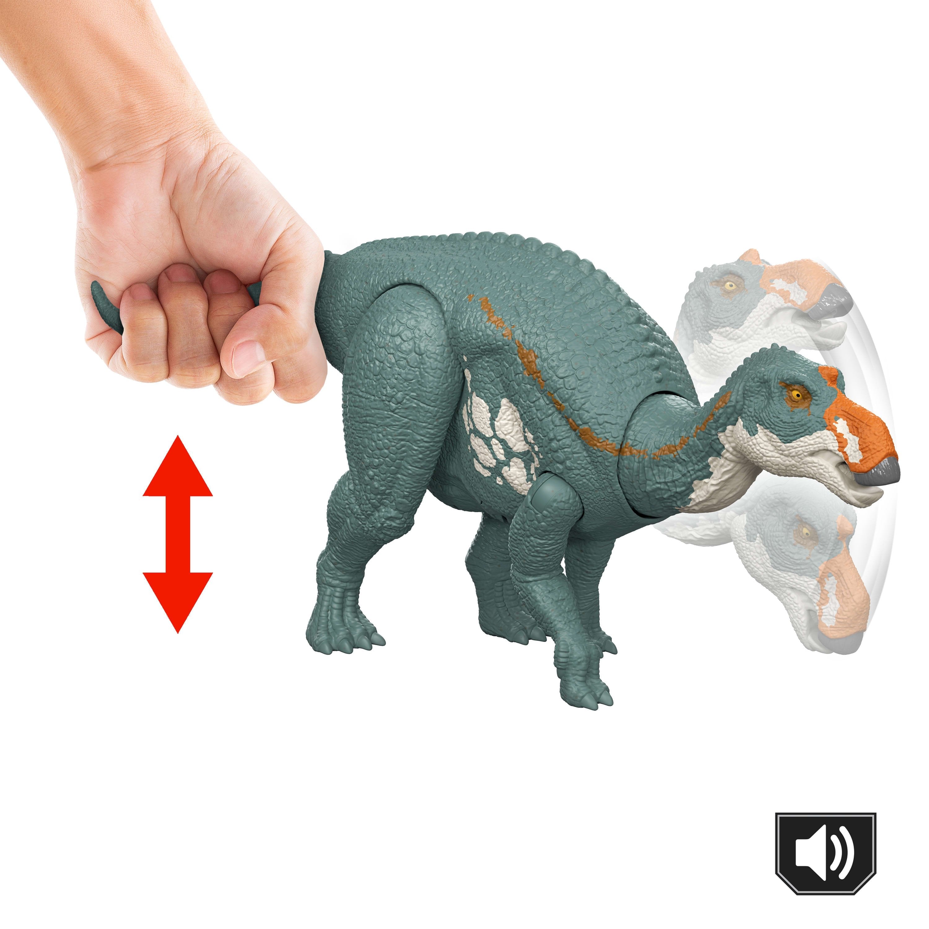 Figura Mattel Jurassic World Wild Roar Maiasaura, Personaje Jgc82