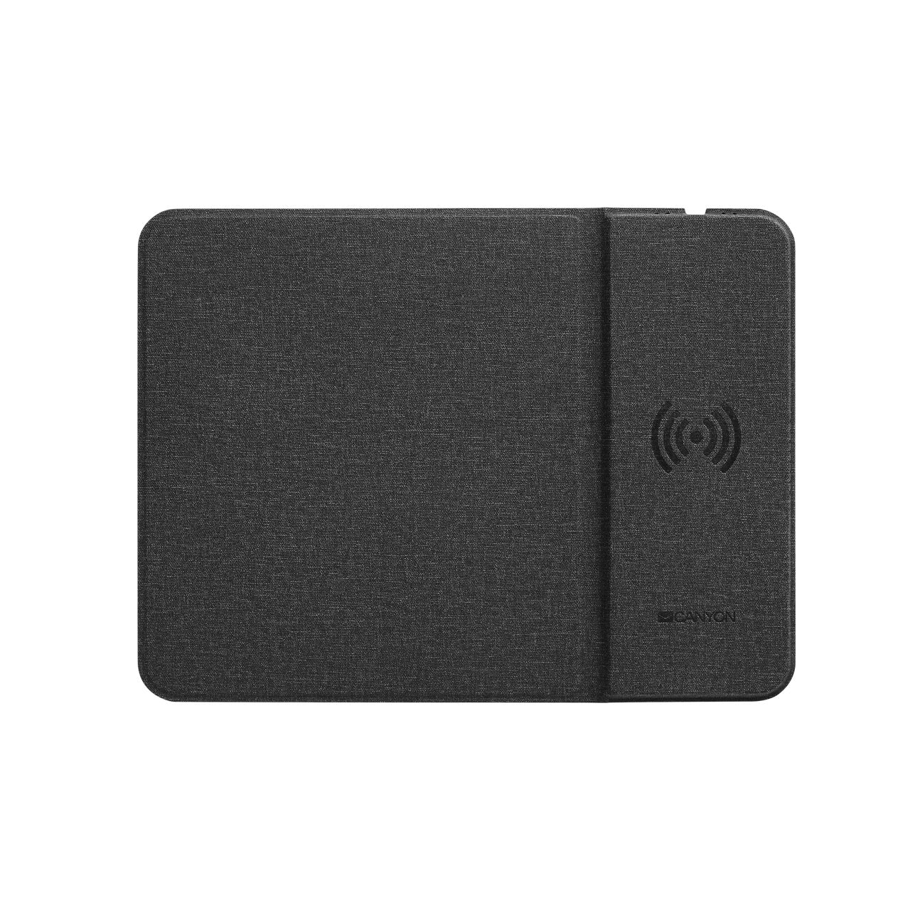 Canyon Mp-W5, Mouse Mat With Wireless Charger, Input 5v 2a,9v2a Output 5w 7.5w 10w, 324*244*6mm, Usb Type C Cable Length 1m, Black, 220g