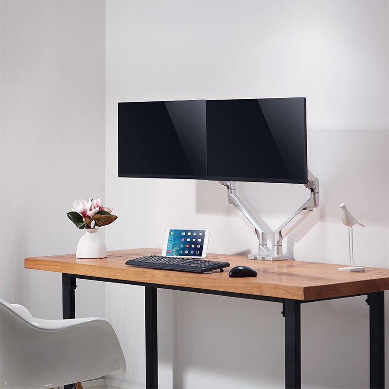 Logilink Bp0088 Soporte De Mesa Para Pantalla Plana 81,3 Cm (32") Abrazadera Plata