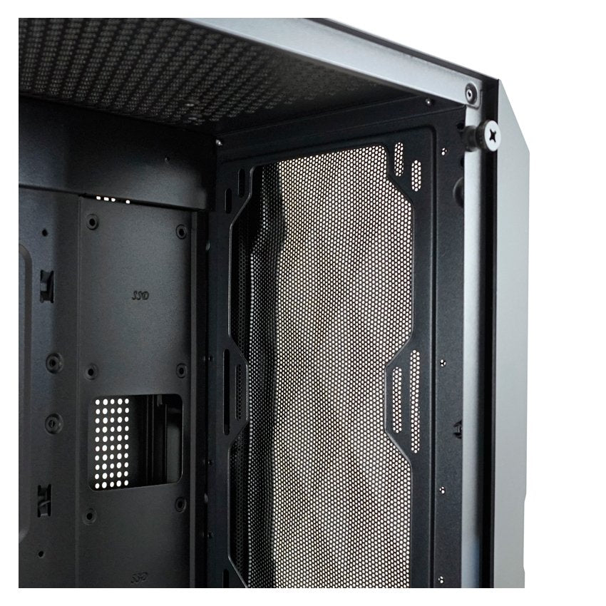 Caja Pc Lc-Power Gaming 712mb M-Atx Polynom X Black, 2*Usb2.0, 1*Usb3.0, Meshfrontpanel