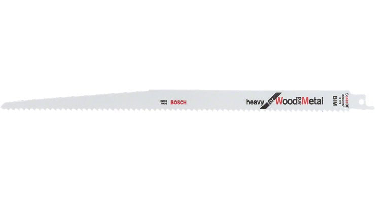 Hoja De Sierra De Sable Bosch Professional S 1411 Df Heavy Para Madera Y Metal, 5 Piezas, Longitud 300 Mm 2608654763