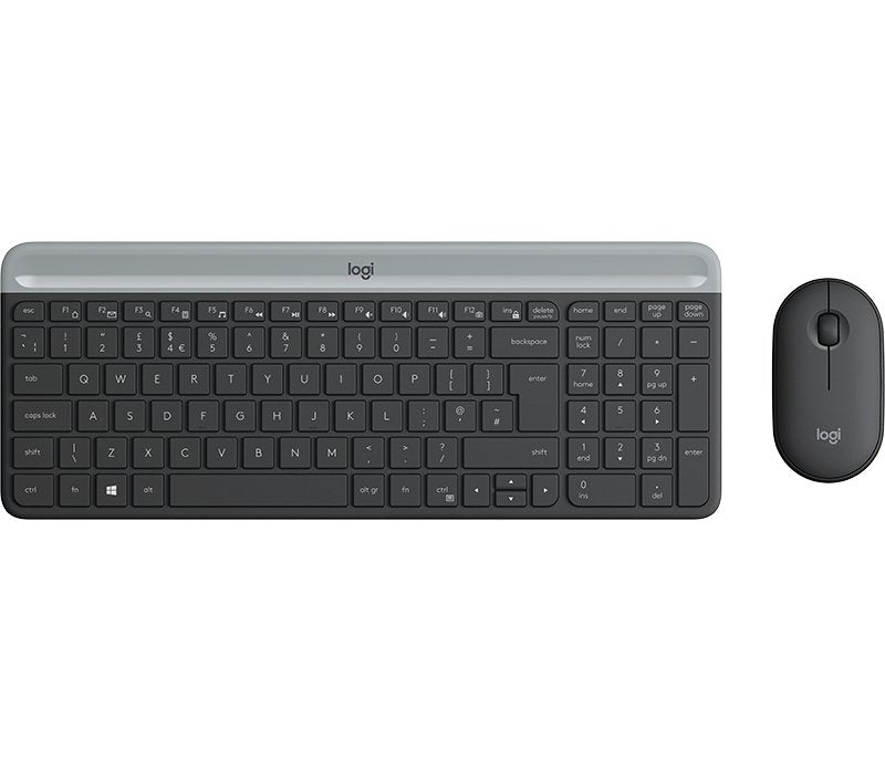 Teclado Nórdico + Ratón Logitech Mk470 Rf Inalámbrico Qwerty Grafito