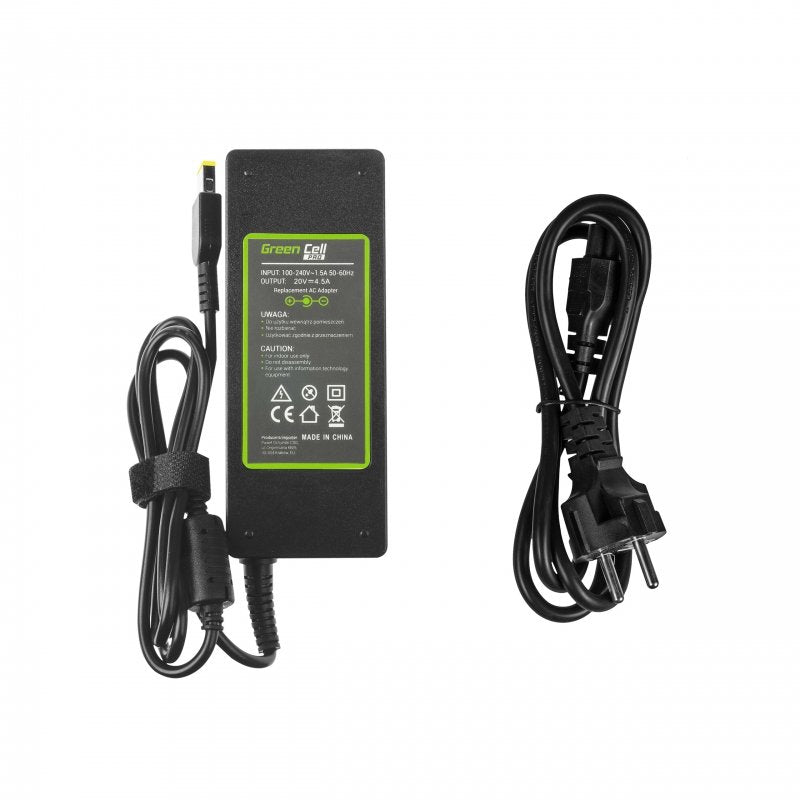 Cargador Portatil Lenovo 20v 4.5a Rectangular Greencell Ad39ap