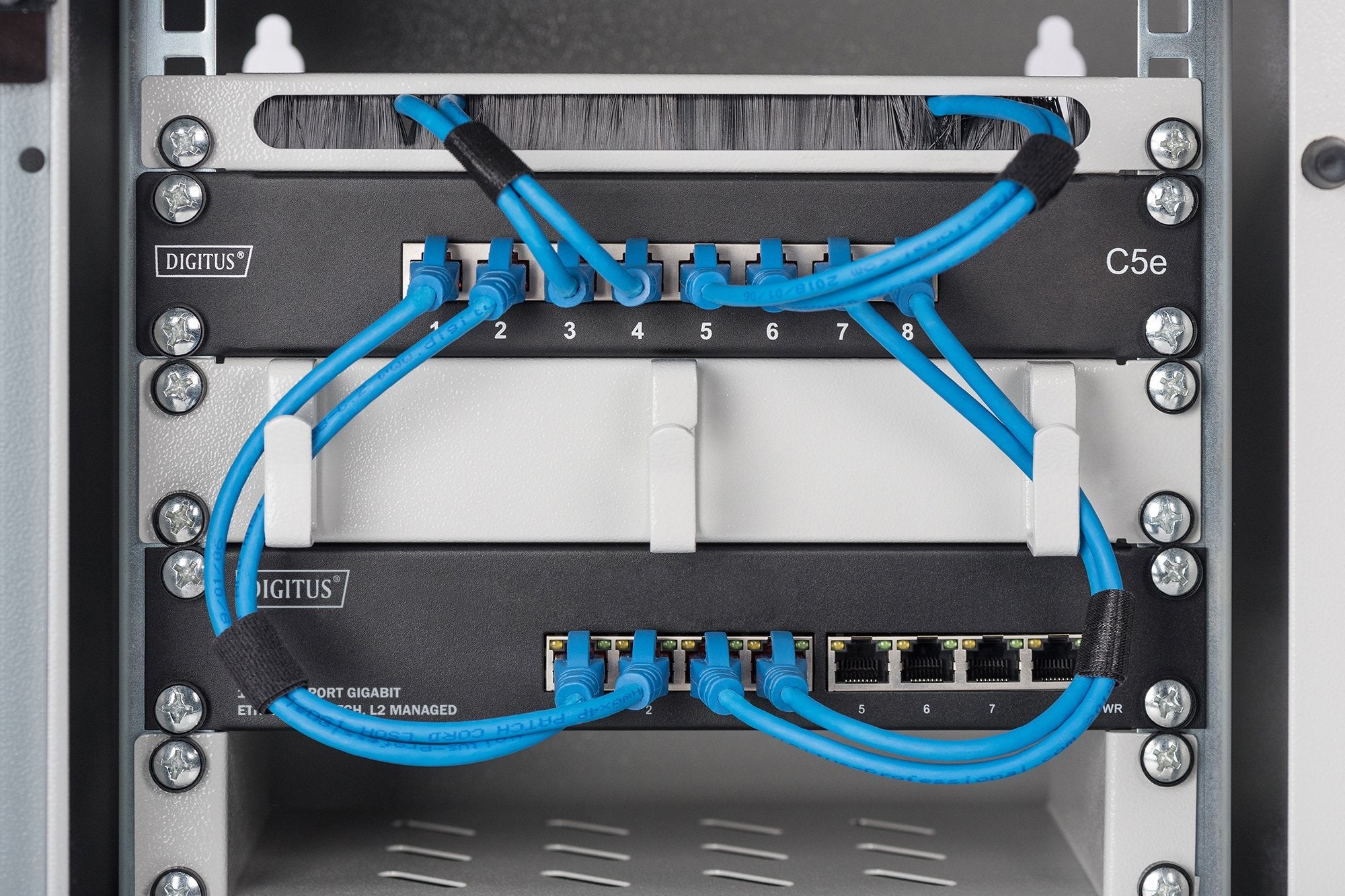 Digitus Dn-80117 Switch 8 Puertos Gestionado L2+ Gigabit Ethernet (10/100/1000) Negro