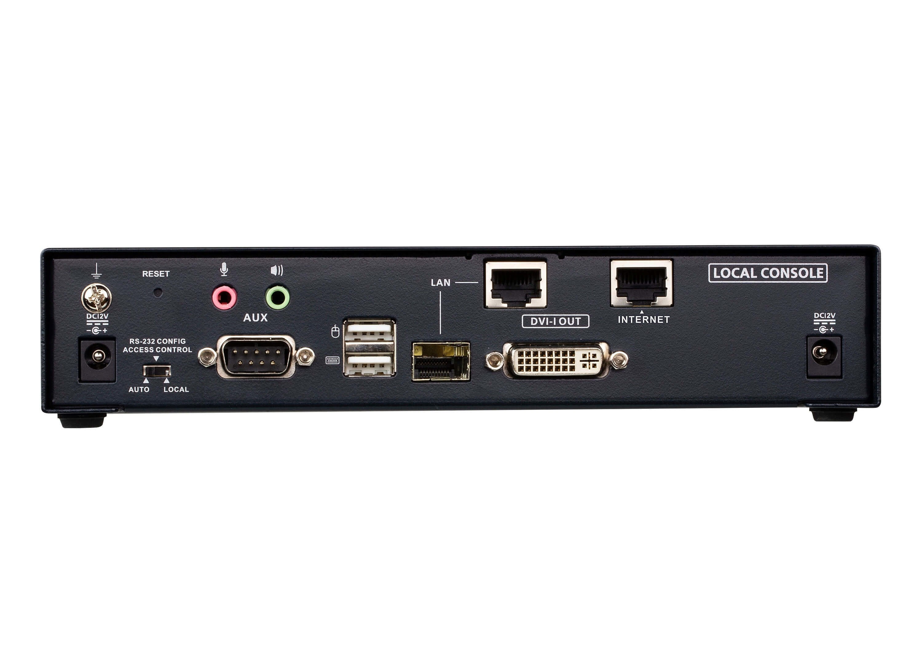 Aten Ke6900ait Extensor Kvm Transmisor Aten Transmisor De Kvm Dvi-I A Través De Ip De Una Sola Pantalla Con Acceso A Internet (Ke6900ait-Ax-G)