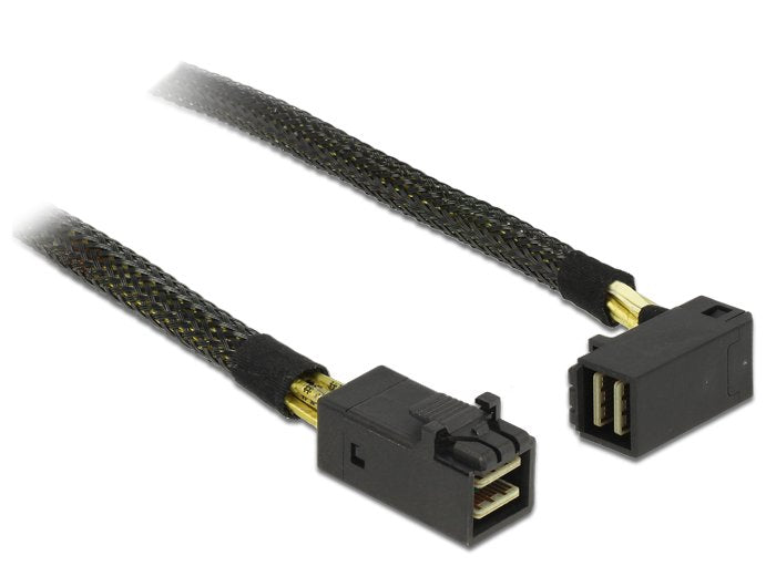 Delock 83621 Cable Mini Sas Hd Sff-8643 > Mini Sas Hd Sff-8643 Sesgado De 0,5 M