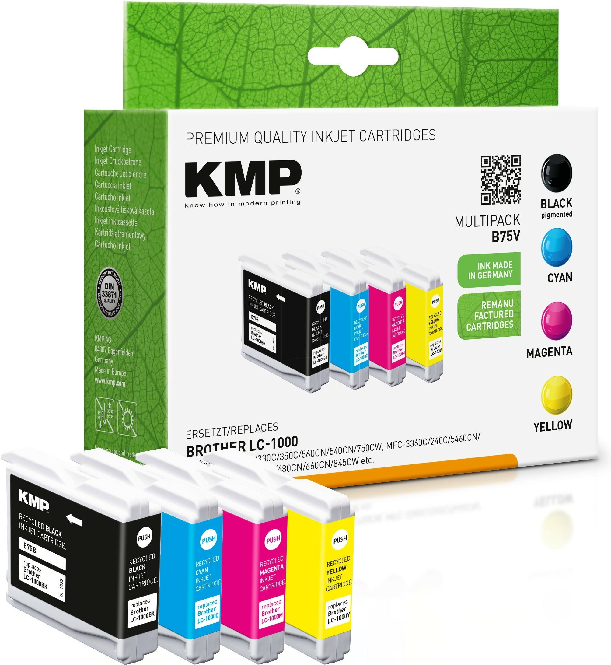 Kmp Cartucho Brother Lc-1000val Multip. 400-500s. B75v