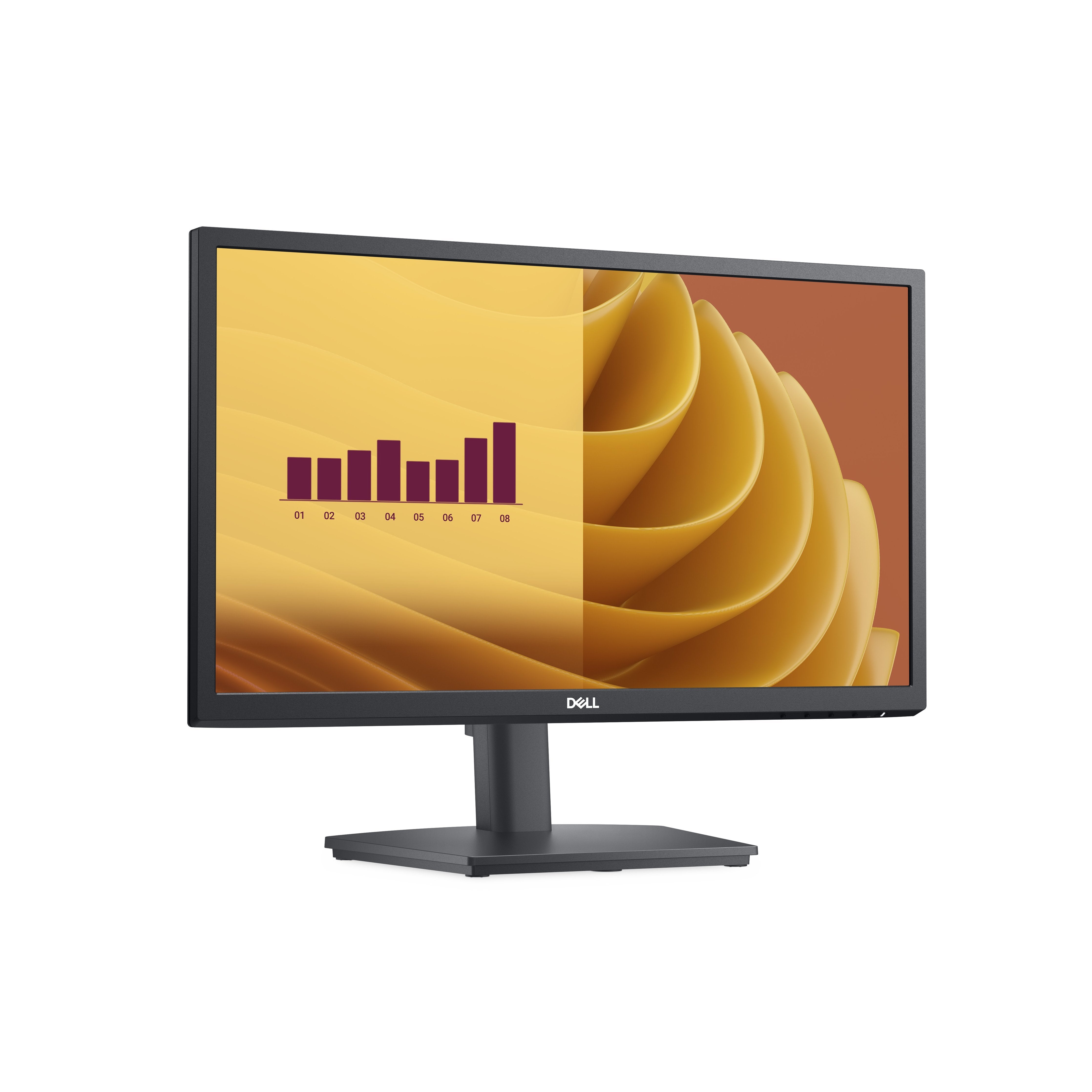 Monitor  Dell  E-Series E2225hs  22" Regulable Dp Vga Hdmi Regulacion 3 Años Negro.