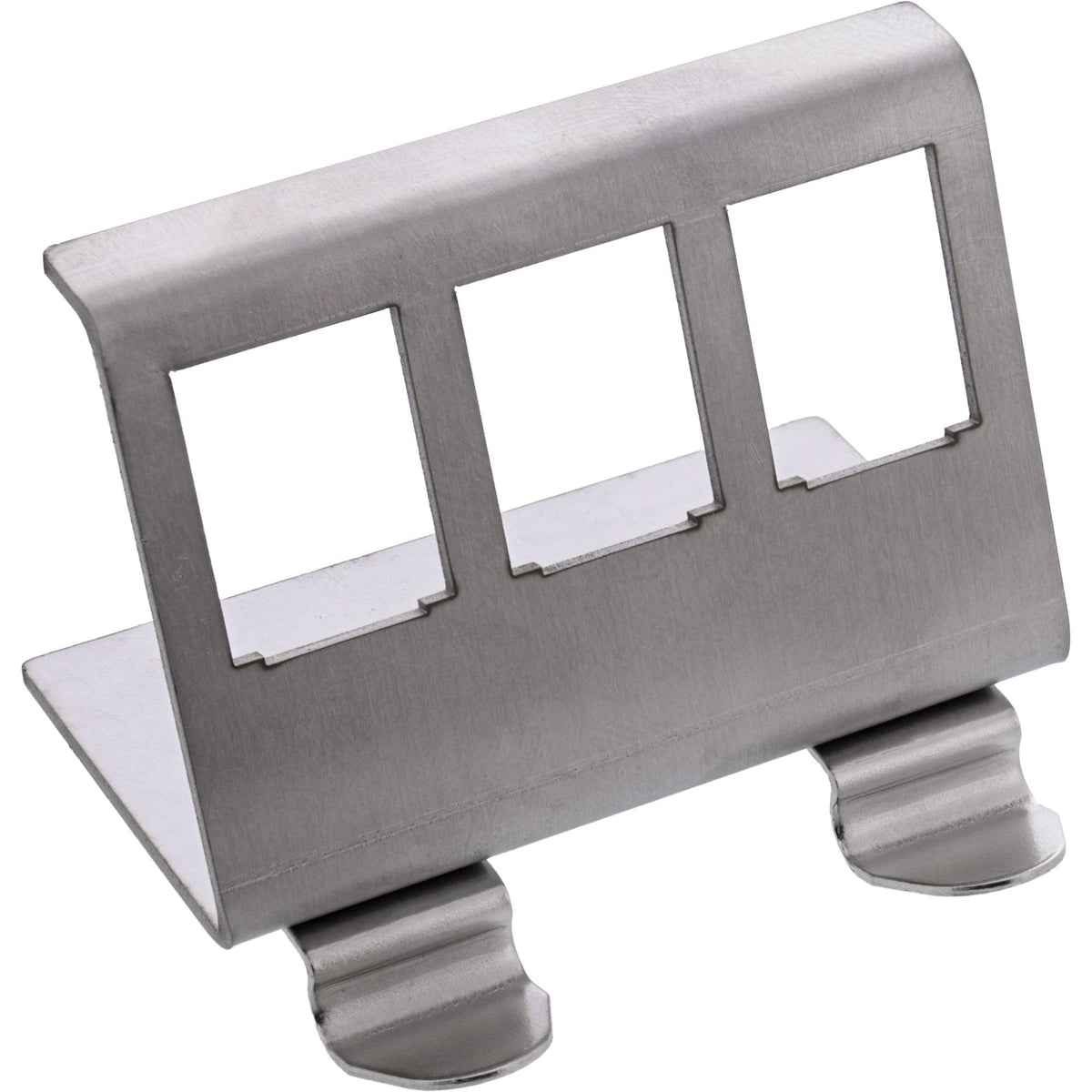 Inline® Keystone Mounting For Din Rail, 3-Port, Metal