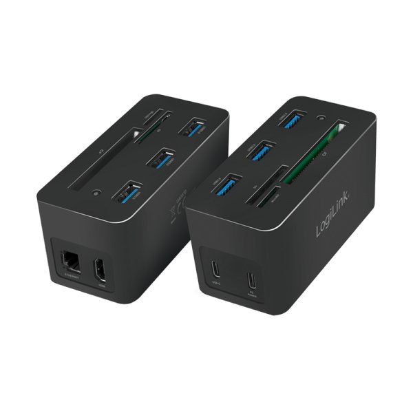 Logilink Docking Usb 3.2 (G1) Hdmi, 10 Puertos, Pd4, Negro