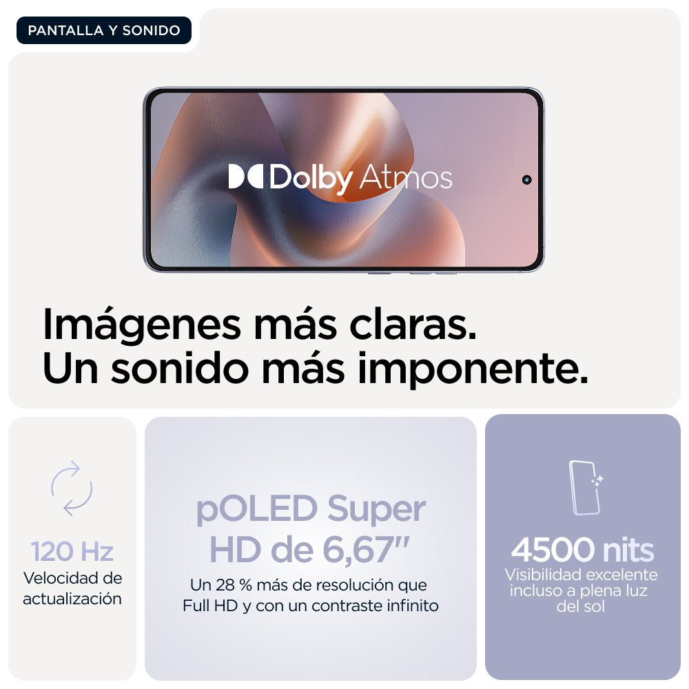 Motorola Moto G86 5g 256gb, Móvil Celeste