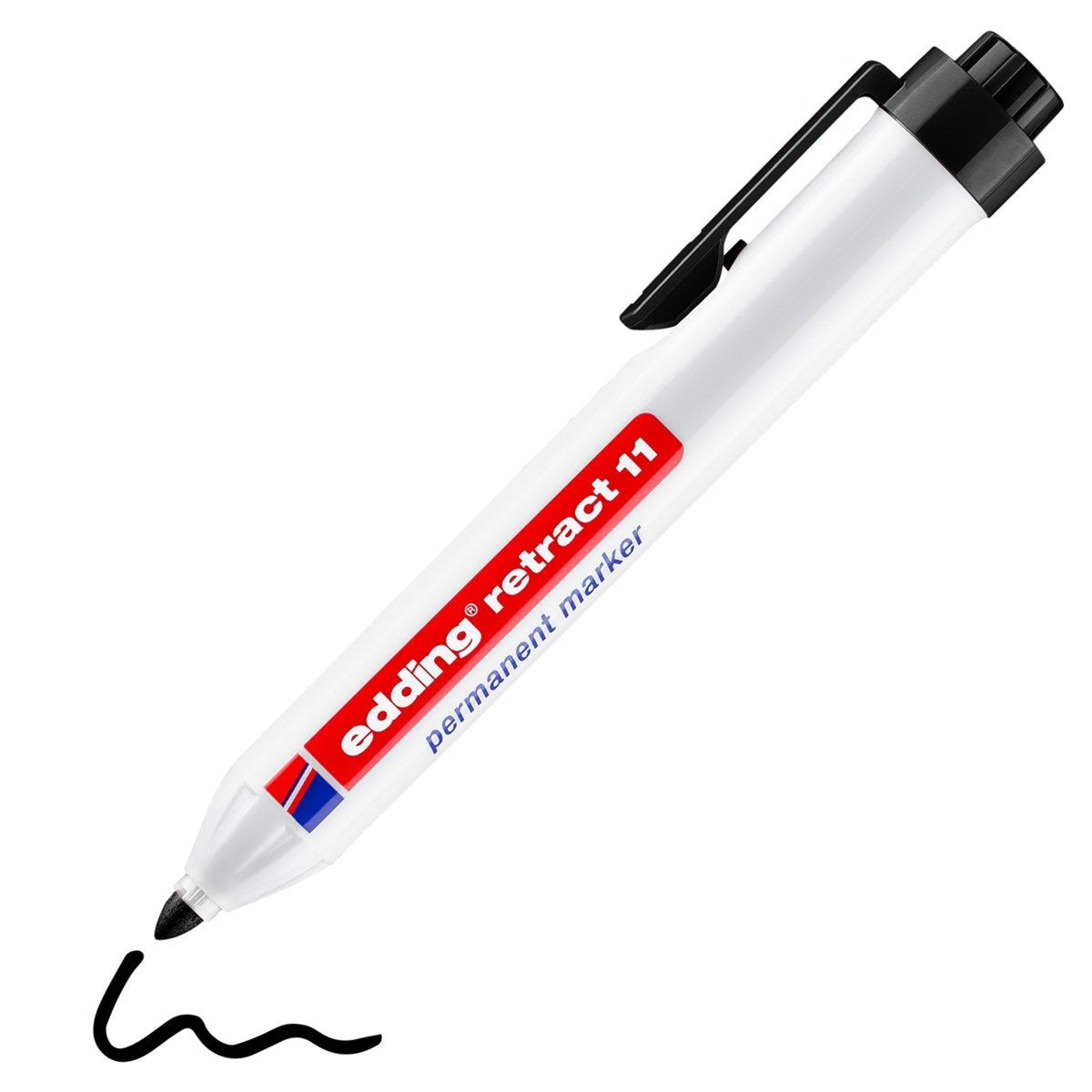 Edding Marcador Permanente Retract 11 - Punta Conica - Trazo 1,5 Mm - Color Negro
