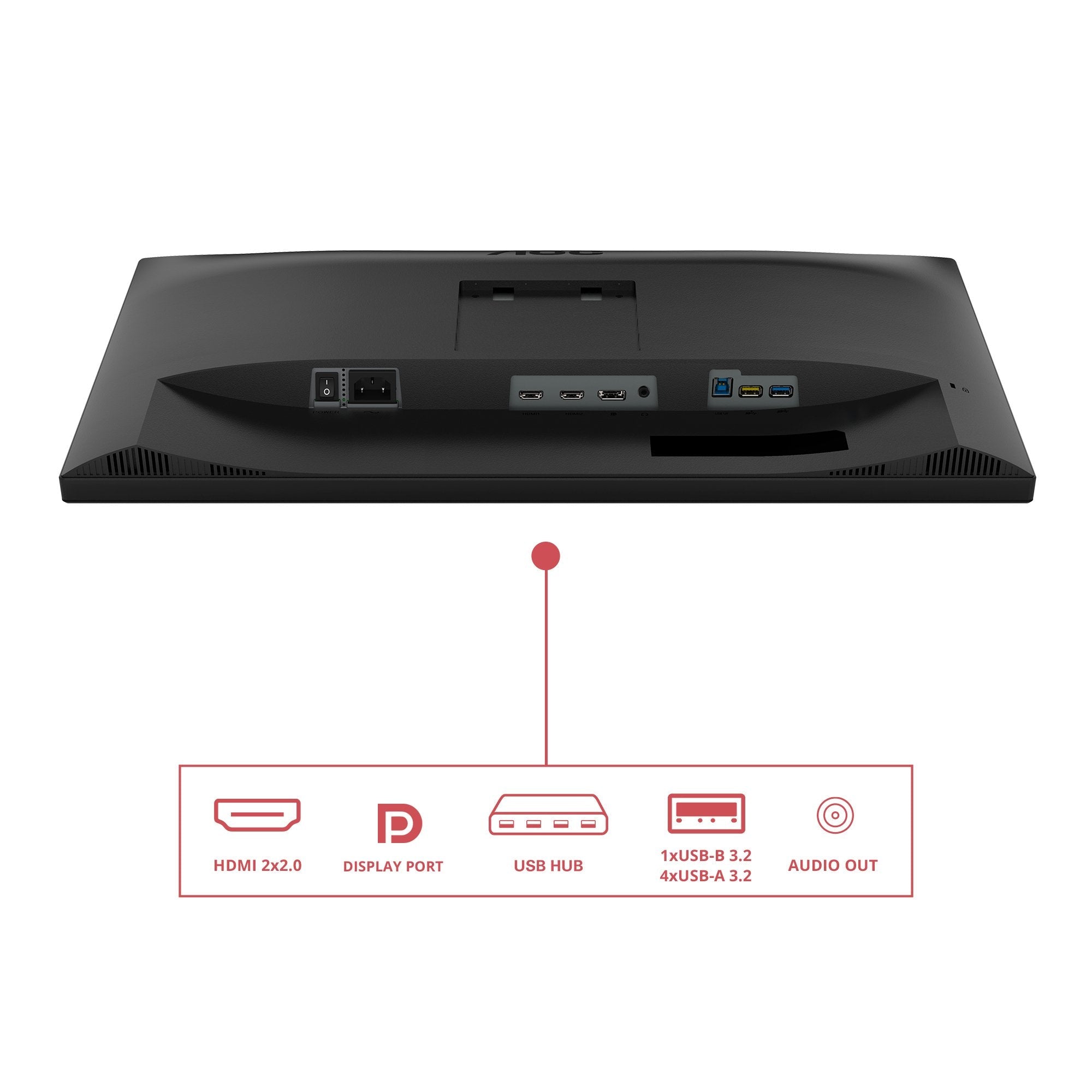 Monitor Aoc  27" U27e3uf 16:09 2xhdmi+Dp+Usb 4k Lift Negro