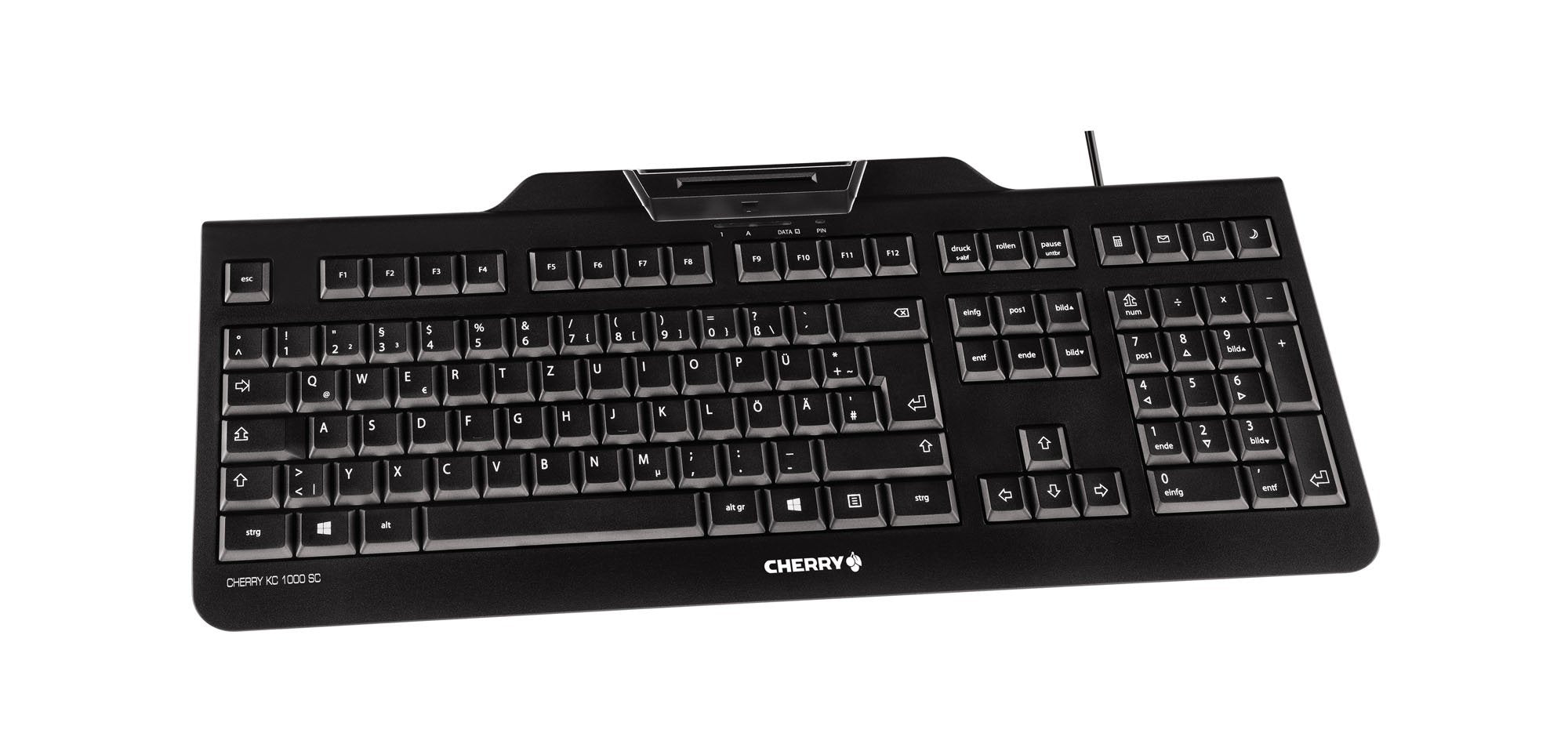 Teclado Español Cherry Usb  Lector Tarjeta  Kc-1000 Sc Negro