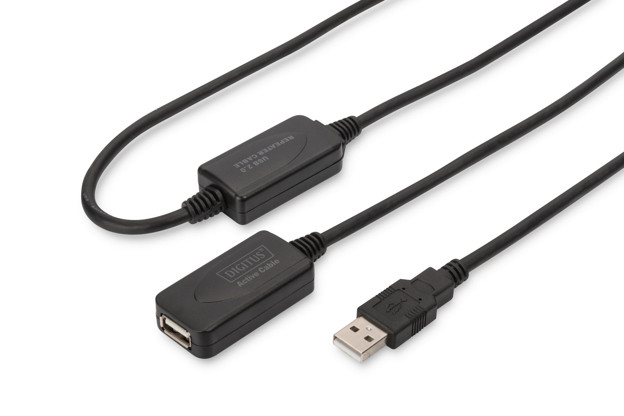 Digitus Usb 2.0 Repeater Cable Usb 20 M Usb A Negro