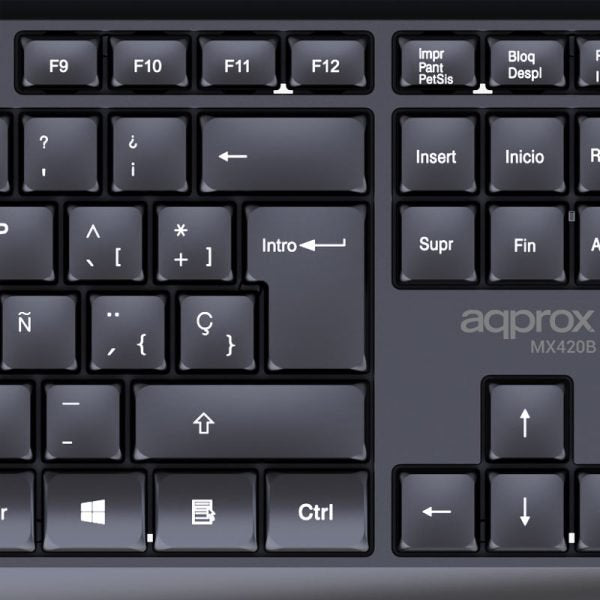 EAN 8435099535287 - Approx APPMX420B teclado Ratón incluido Hogar / Oficina RF inalámbrico QWERTY Español Negro imagen 5