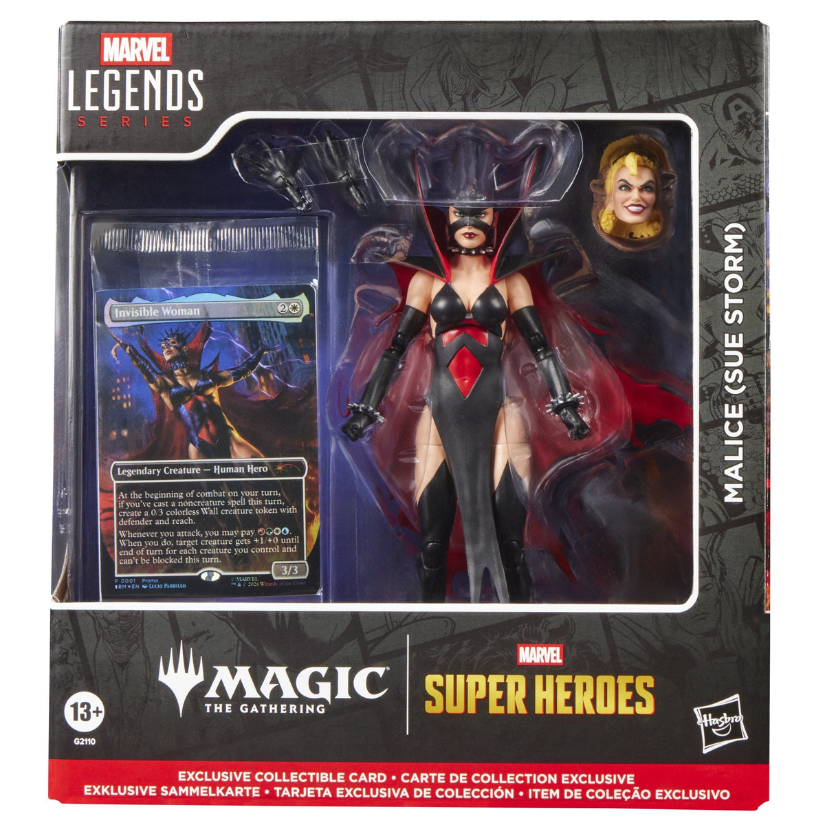 Figura Hasbro Marvel Legends Series X Magic: The Gathering Malice (Sue Storm)