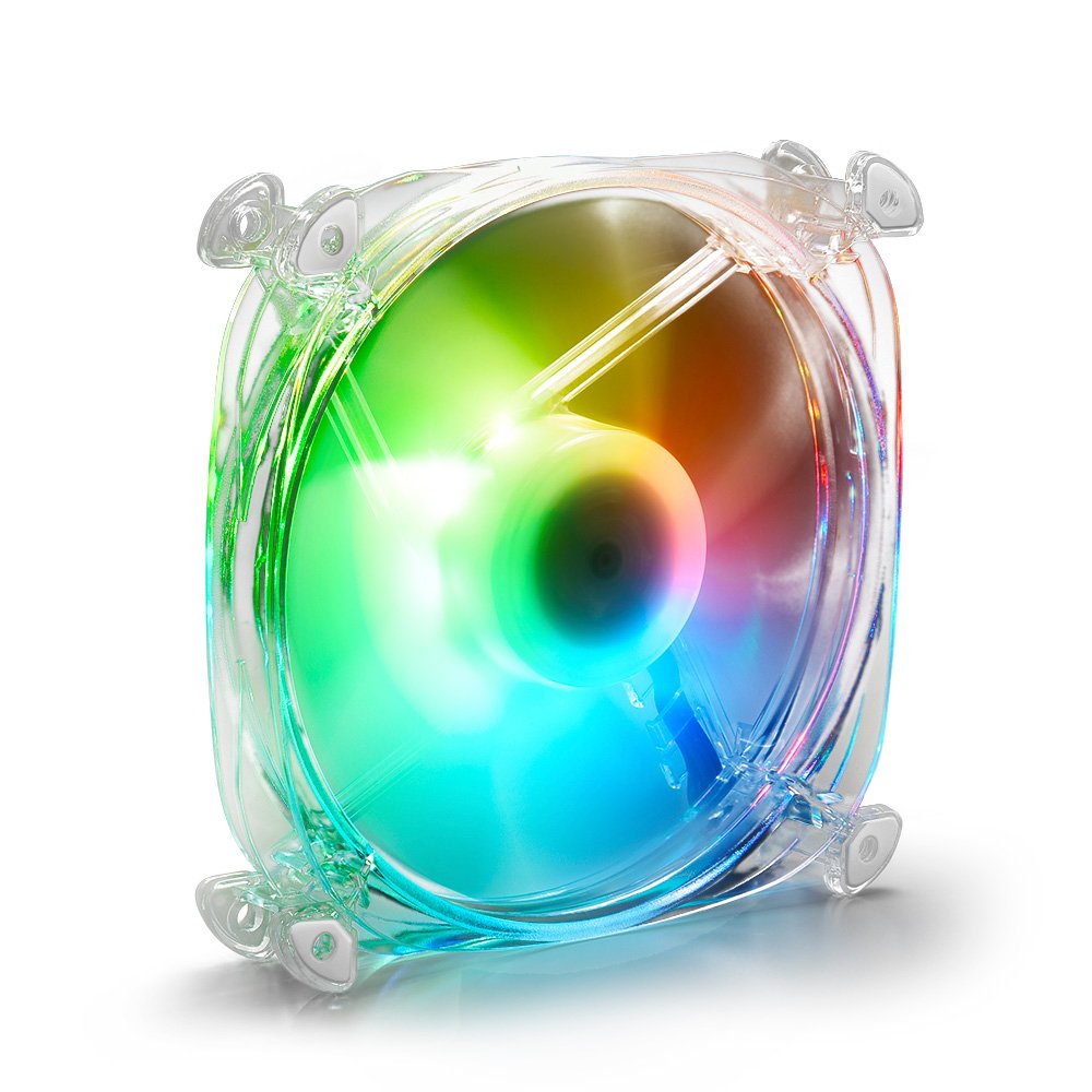 Ventilador Sharkoon Shark Disc 120x120x 25,5 Mm Pwm Rgb