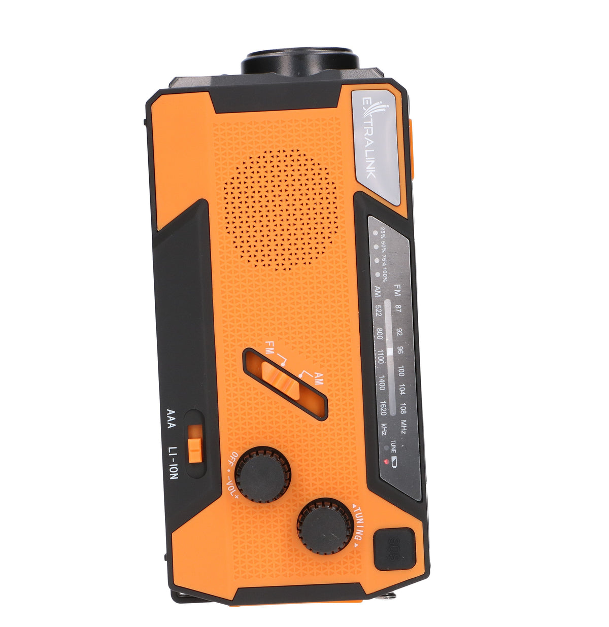Extralink Radio Awaryjne Solarne Z Korbka Dynamo Powerbank 4000mah Z Latarka Sos Sr-4000