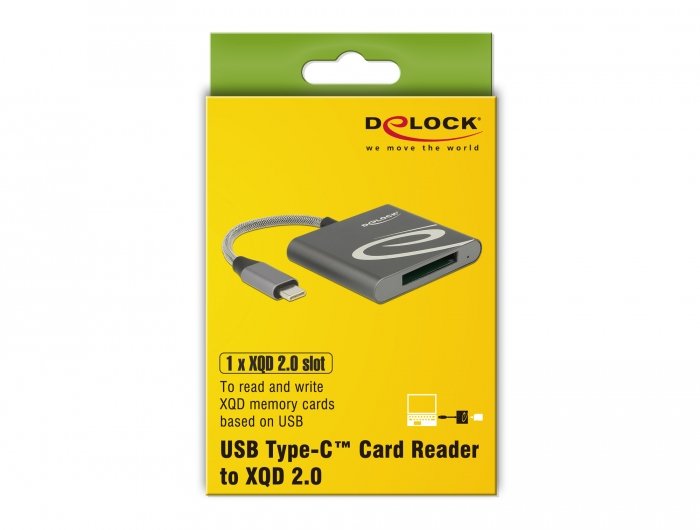 Lector De Tarjetas Externo Delock Usb Type-C  Memoria Xqd 2.0