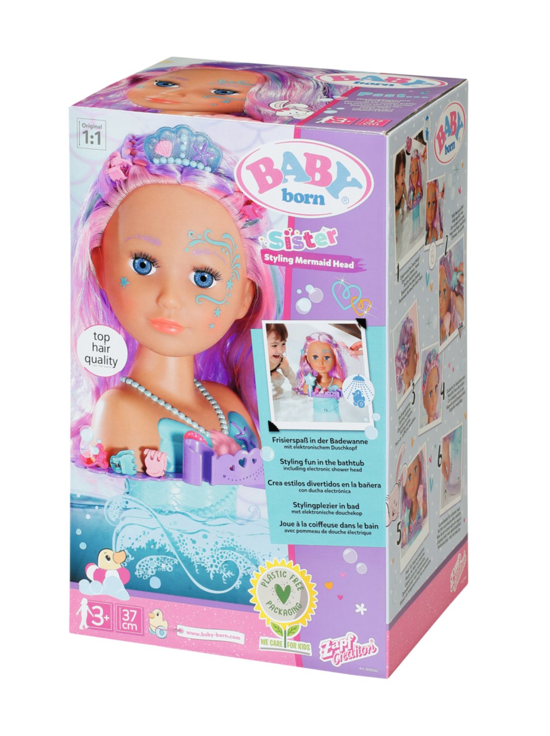 EAN 4001167830550 - BABY born Sister Styling Mermaid Head Muñeca de baño Multicolor imagen 31