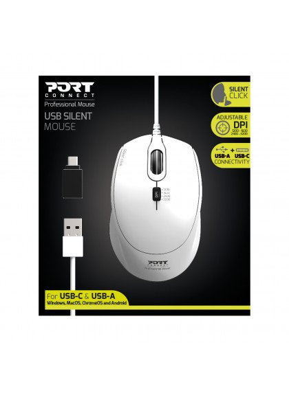Port Raton Office Pro Silent Wirojo - White