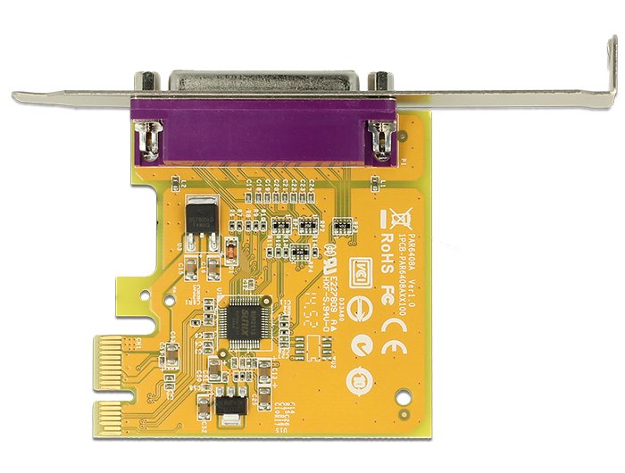 Delock Tarjeta Pcie X1 Paralelo Perfil Bajo